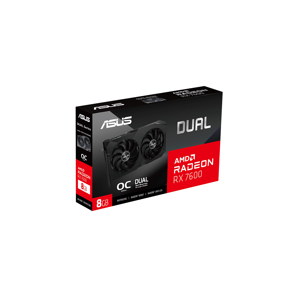 DUAL-RX7600-O8G Tarjeta De Video Asus Dual Rx7600 O8G Oc 8Gb Gddr6 Hdmi Dp